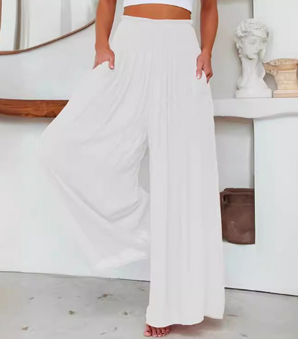 Iliana™ - Casual Pants with wide legs White