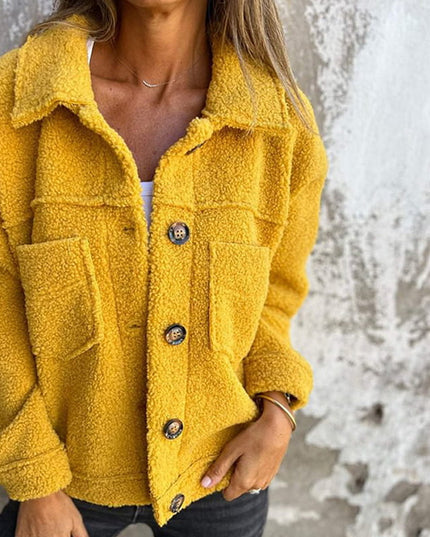 Adira Autumn Coat for Stylish Women with Warmth and Comfort Yellow Jackets