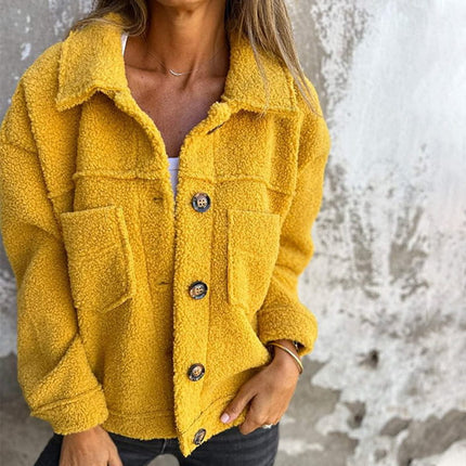 Adira Autumn Coat for Stylish Women with Warmth and Comfort Yellow Jackets