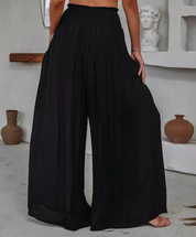 Iliana™ - Casual Pants with wide legs Black