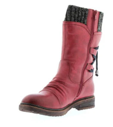 Julia | Wool Boots With Orthopedic Red Boots
