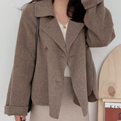 Lisa™ | Double Breasted Blended Coat
