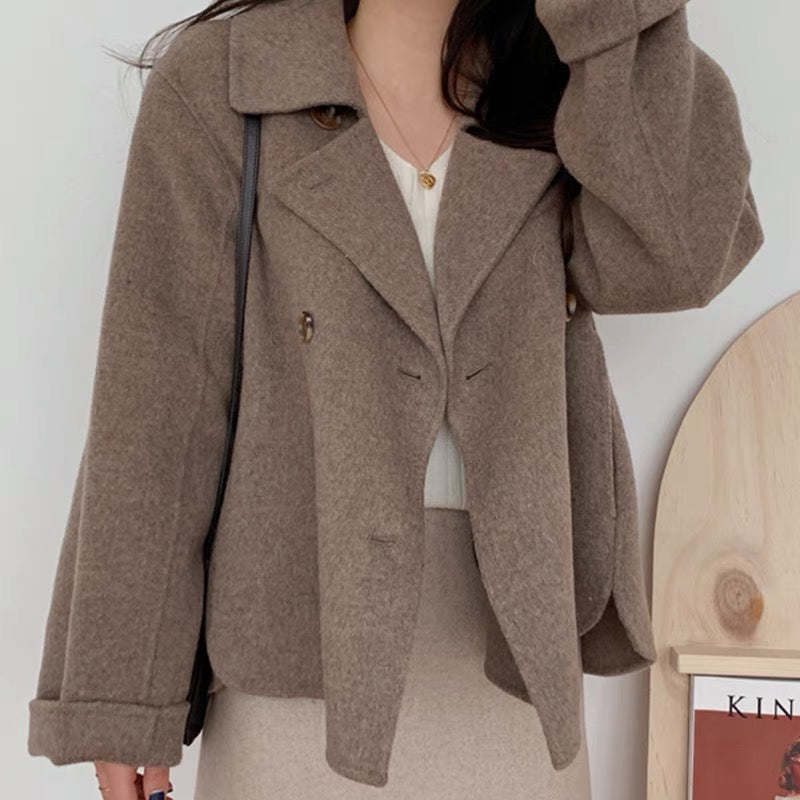 Lisa™ | Double Breasted Blended Coat