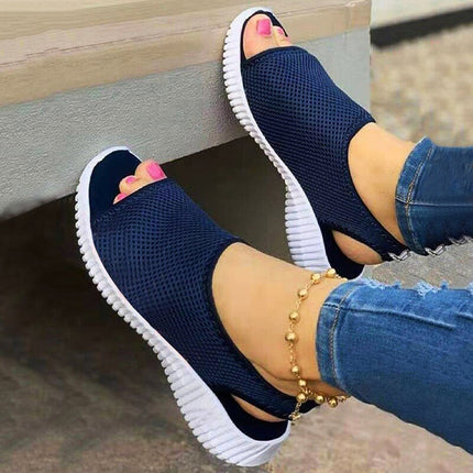 Women's Orthopedic Slingback Sandals Blue Orthopedic Sandals