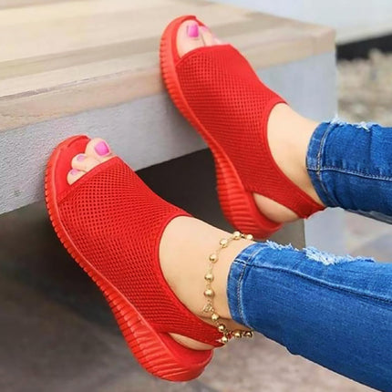 Women's Orthopedic Slingback Sandals Red Orthopedic Sandals