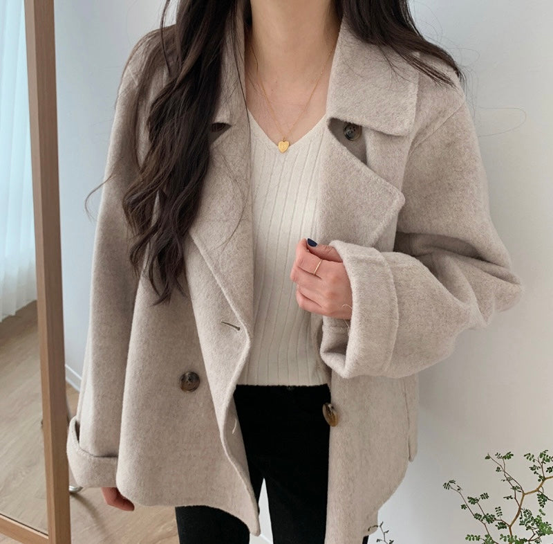 Lisa™ | Double Breasted Blended Coat