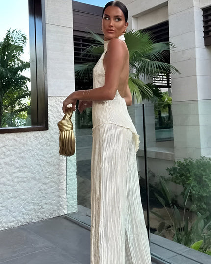 Lindsey | Pleated Two-Piece Set Holiday vibes