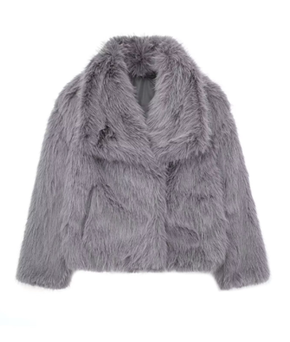 Arelle - Plush Jacket Gray