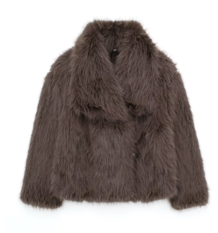 Arelle - Plush Jacket Brown