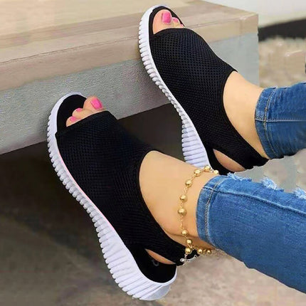 Women's Orthopedic Slingback Sandals Black Orthopedic Sandals