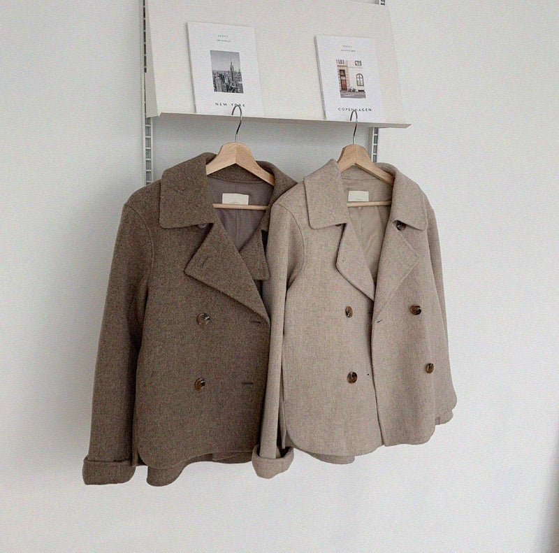 Lisa™ | Double Breasted Blended Coat