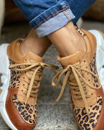 Melissa | Leopard Print Orthopedic Sneakers 36 Leopard