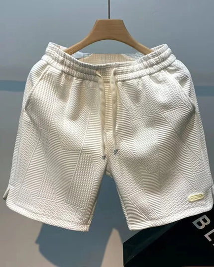 Gaia | Herringbone Breeze Shorts White M