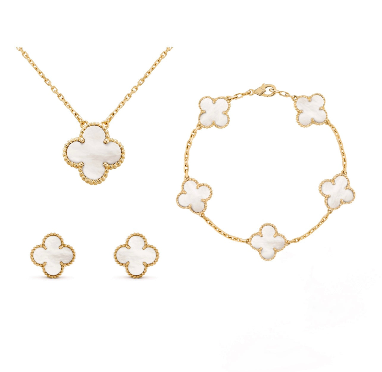 Jade | Clover Set Purple Necklace