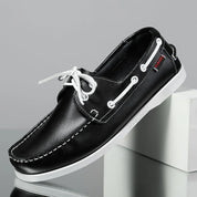 Cushioned Cowhide City Loafers for Ultimate Comfort Black Men's Loafers