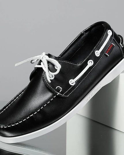 Cushioned Cowhide City Loafers for Ultimate Comfort Black Men's Loafers