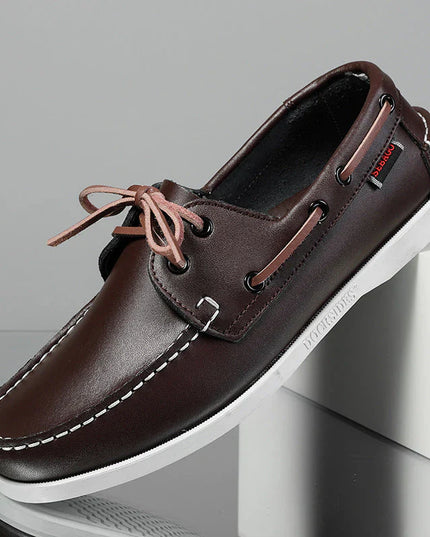 Cushioned Cowhide City Loafers for Ultimate Comfort Brown Men's Loafers