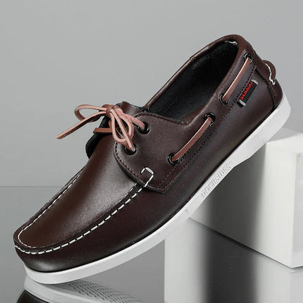 Cushioned Cowhide City Loafers for Ultimate Comfort Brown Men's Loafers
