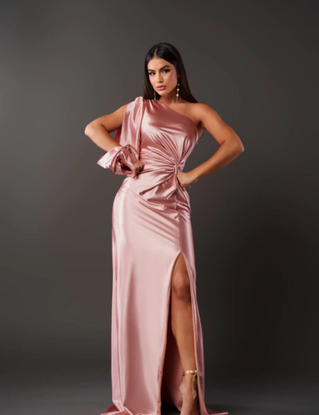 Fione | Elegant and refined dress Pink Dresses