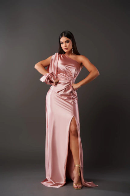 Fione | Elegant and refined dress Pink Dresses