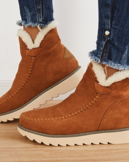 Women's Waterproof Insulated Winter Boots Brown Boots