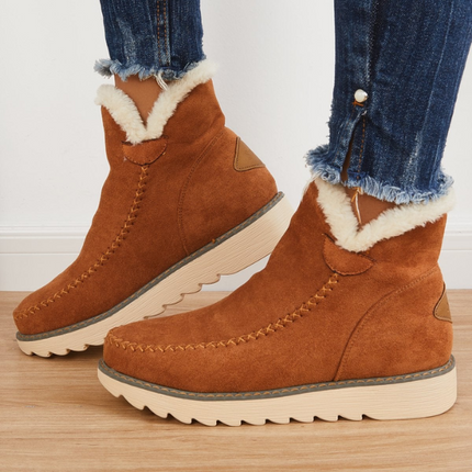 Women's Waterproof Insulated Winter Boots Brown Boots