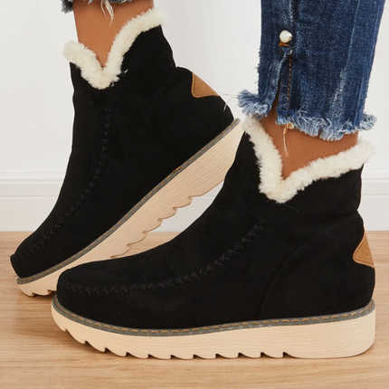 Women's Waterproof Insulated Winter Boots Black Boots