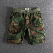 Jack Washington Casual Camou Shorts Green Men Shorts