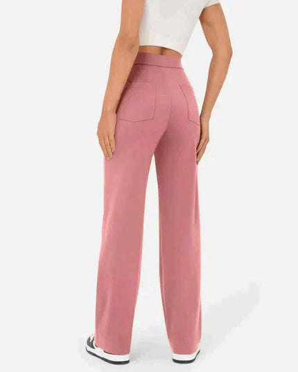 Jade | Elastic pants with high Waist Trousers