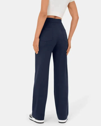 Jade | Elastic pants with high Waist Trousers