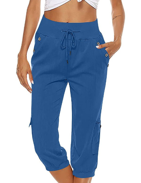 Emilia | Capris Blue Women Pants