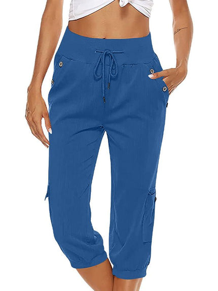 Emilia | Capris Blue Women Pants