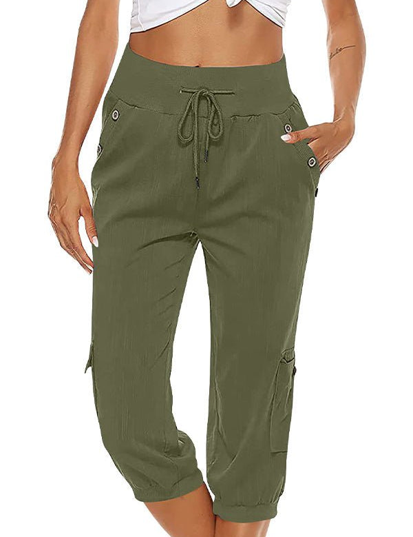 Emilia | Capris Green Women Pants