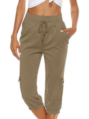 Emilia | Capris Khaki Women Pants
