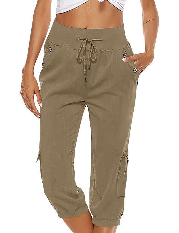Emilia | Capris Khaki Women Pants