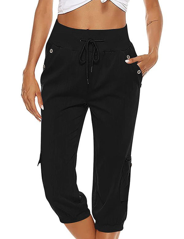 Emilia | Capris Black Women Pants
