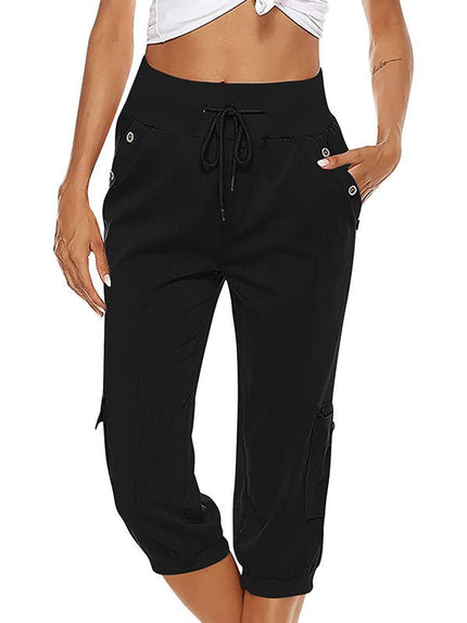 Emilia | Capris Black Women Pants
