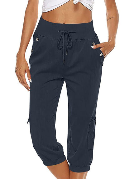 Emilia | Capris Navy Blue Women Pants