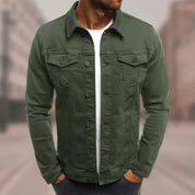 Jaden | Denim Shirt Army Green