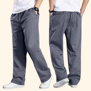 Jeffrey Cotton Cargo Pants – Relaxed Utility Fit Grey Men Pants