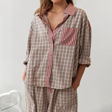 Kerry | Cozy & Relaxed Pyjama Set for Restful Nights Red Two Pieces Sets