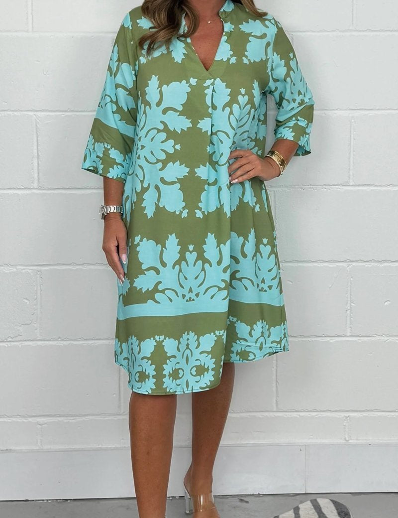 Venola Spring Dress - Breezy Elegance Green Dresses