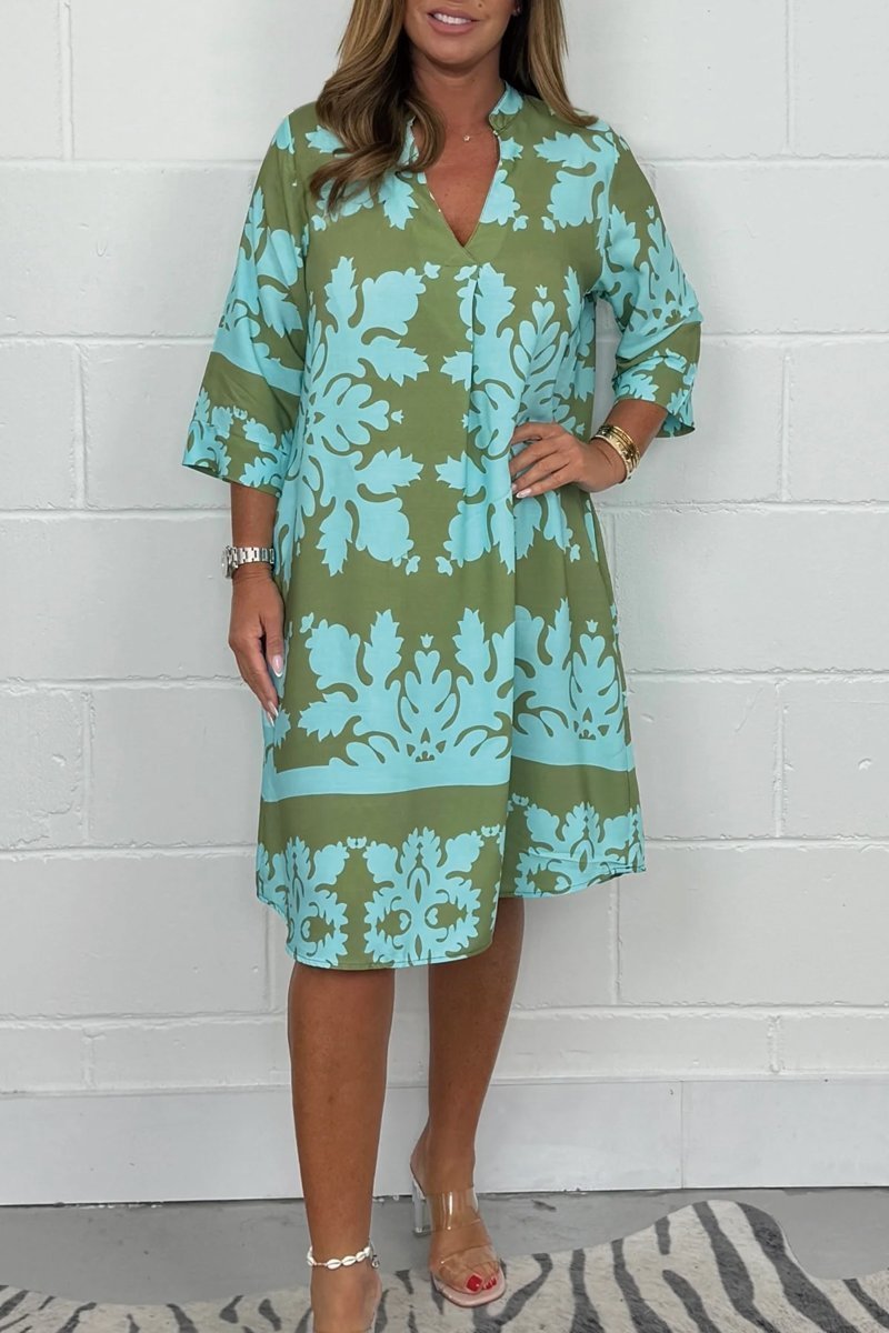 Venola Spring Dress - Breezy Elegance Green Dresses