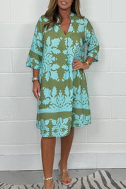 Venola Spring Dress - Breezy Elegance Green Dresses