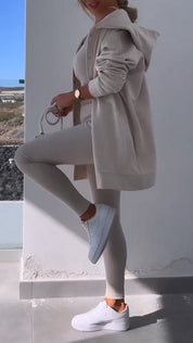 Cassandra | Hooded Cardigan Set Pullover/Sweater
