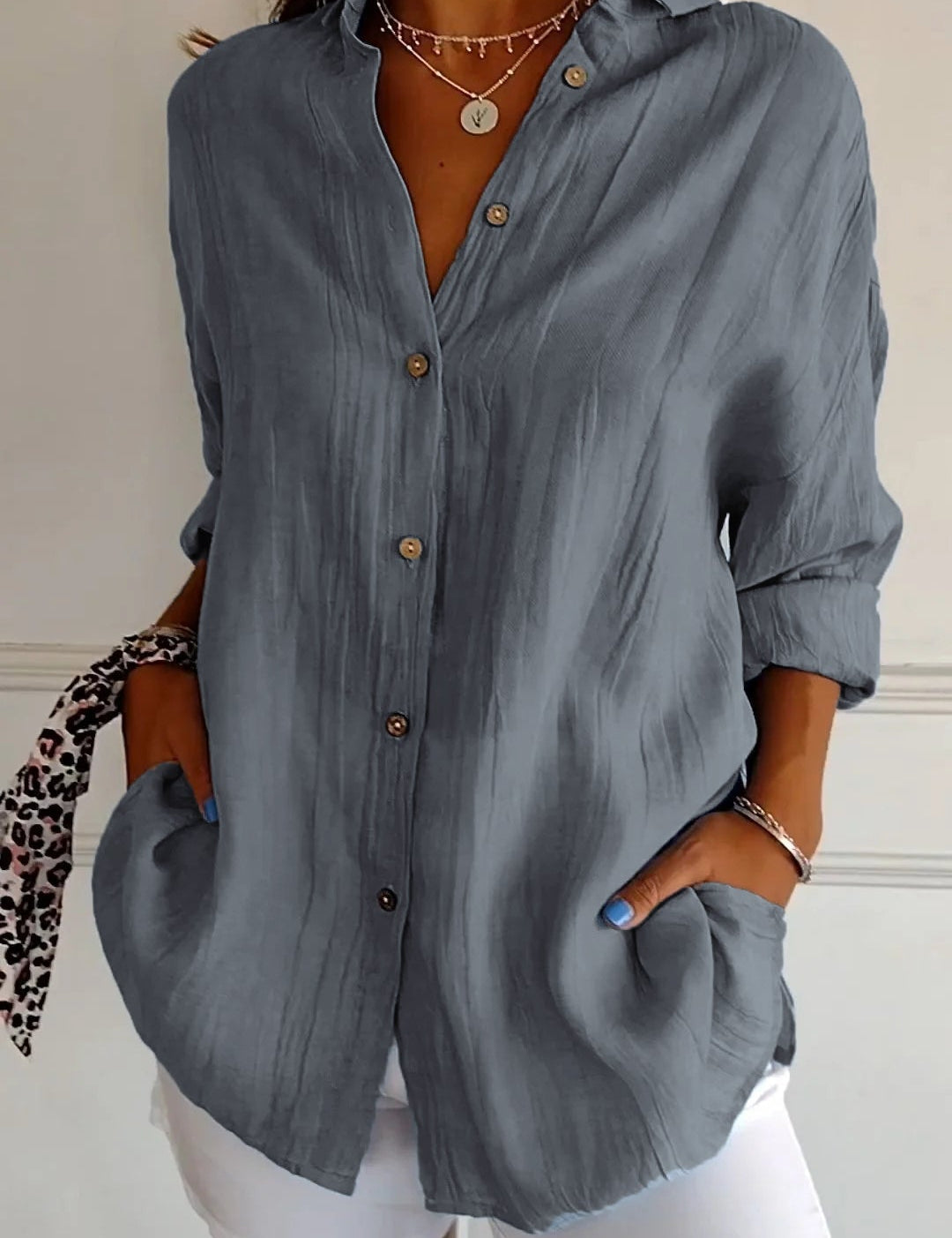 Katia | Women's Shirt Grey