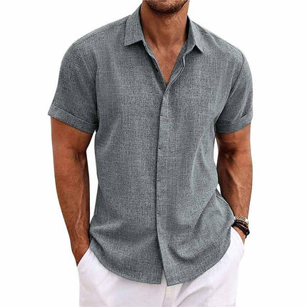 Alen | Linen Shirt Grey Shirt