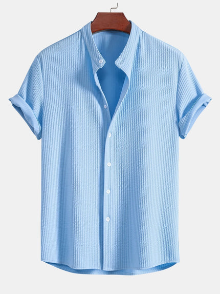 Callum | T-shirt with Shirt Look Light blue Shirts & Tops
