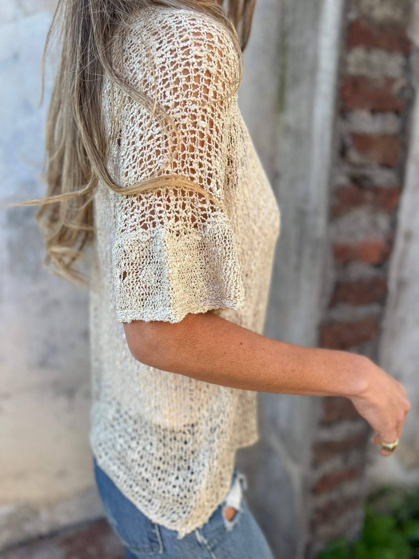 Ivonie | Elegant Textured Top Boho Collection
