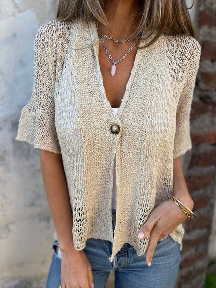 Ivonie | Elegant Textured Top Apricot (Almost sold out) Boho Collection